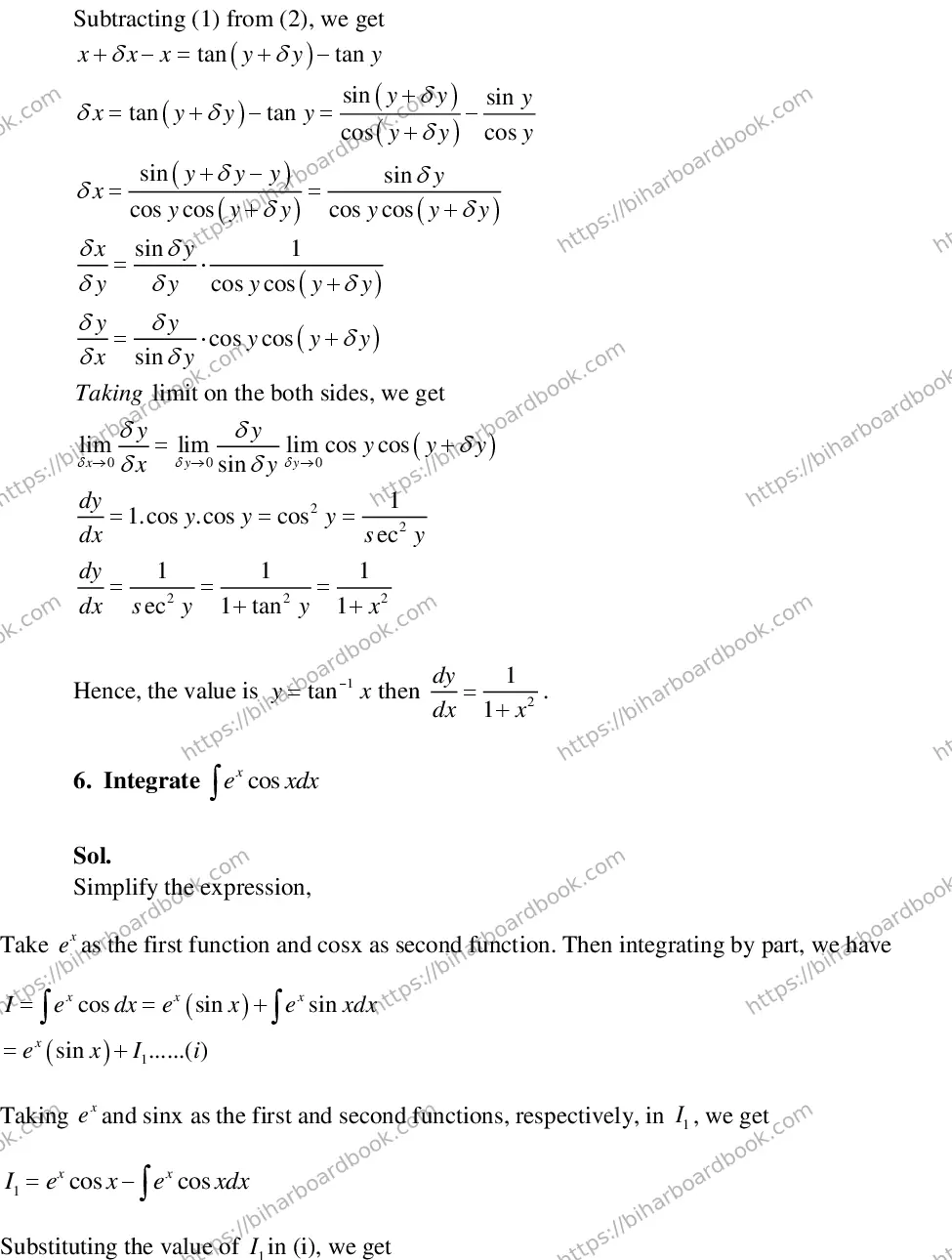 Bihar Board Class 12th 2015 Mathematics  2015 Previous Year Paper 15
