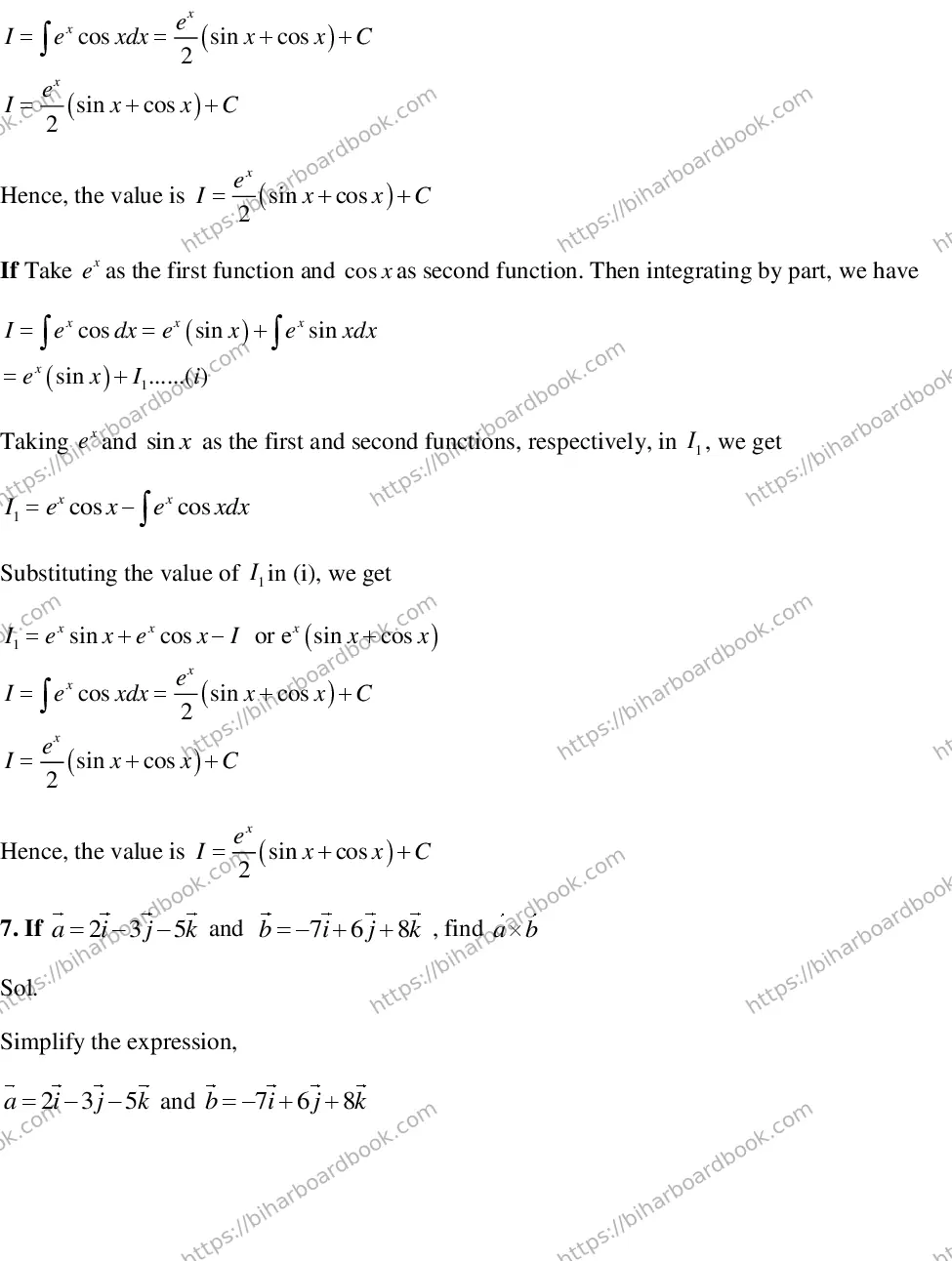 Bihar Board Class 12th 2015 Mathematics  2015 Previous Year Paper 16
