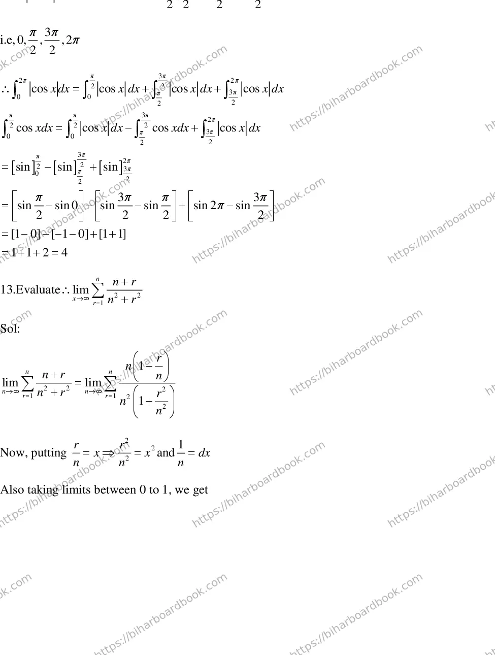 Bihar Board Class 12th 2018 Mathematics  2018 Previous Year Paper 24