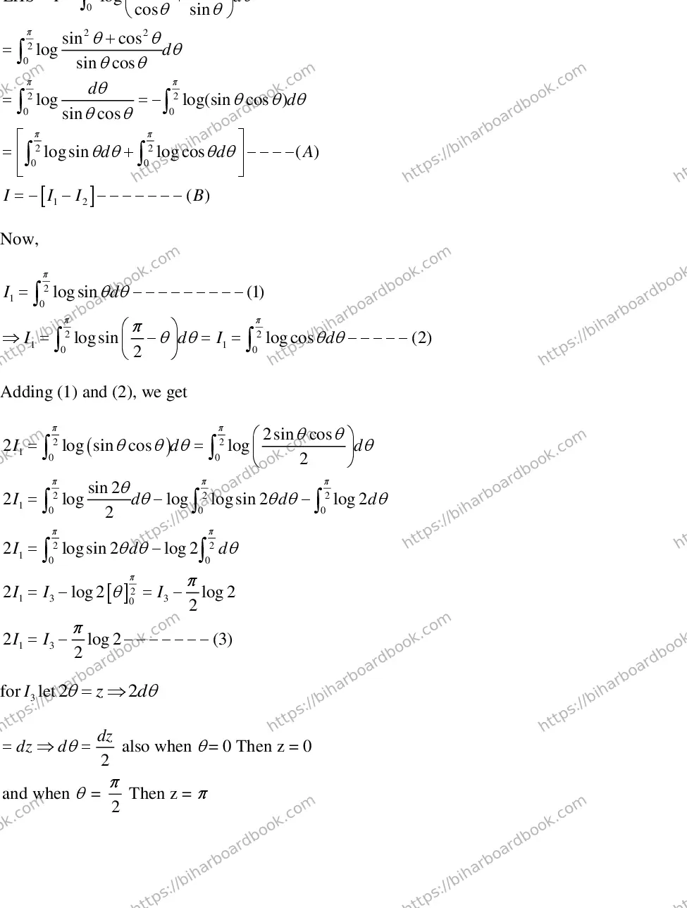Bihar Board Class 12th 2018 Mathematics  2018 Previous Year Paper 34