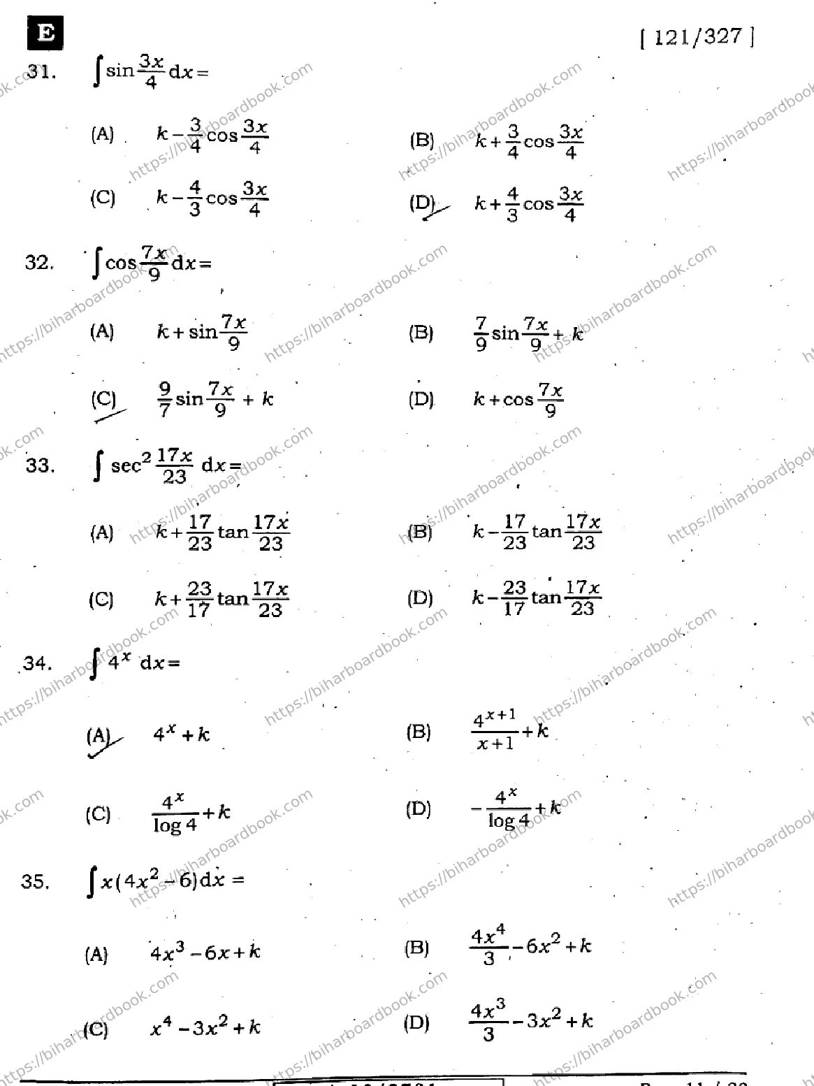 Bihar Board Class 12th 2023 Maths 2023 Previous Year Paper 11