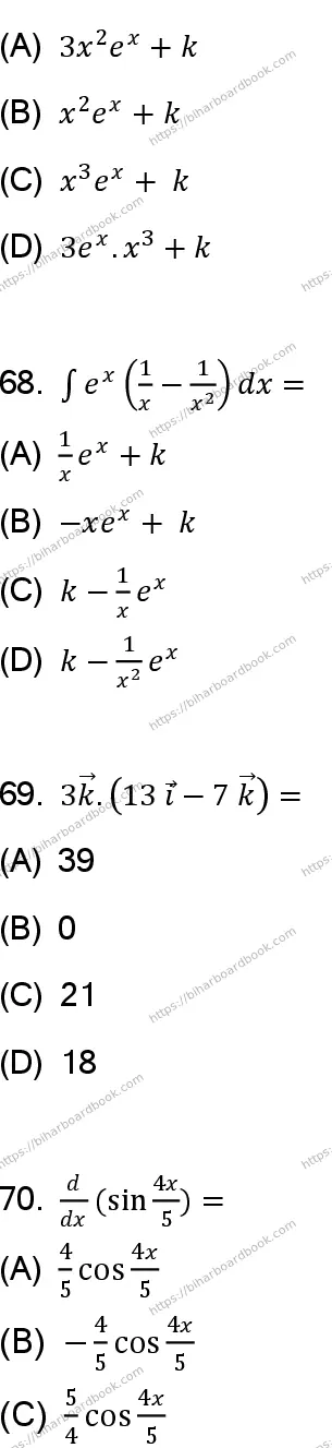 Bihar Board Class 12th 2023 Maths Previous Year Paper 23