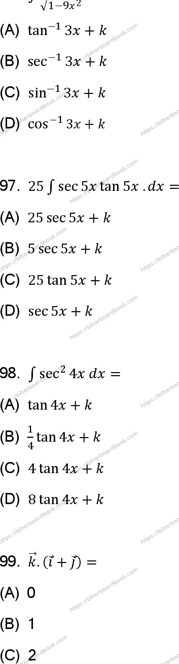 Bihar Board Class 12th 2023 Maths Previous Year Paper 32