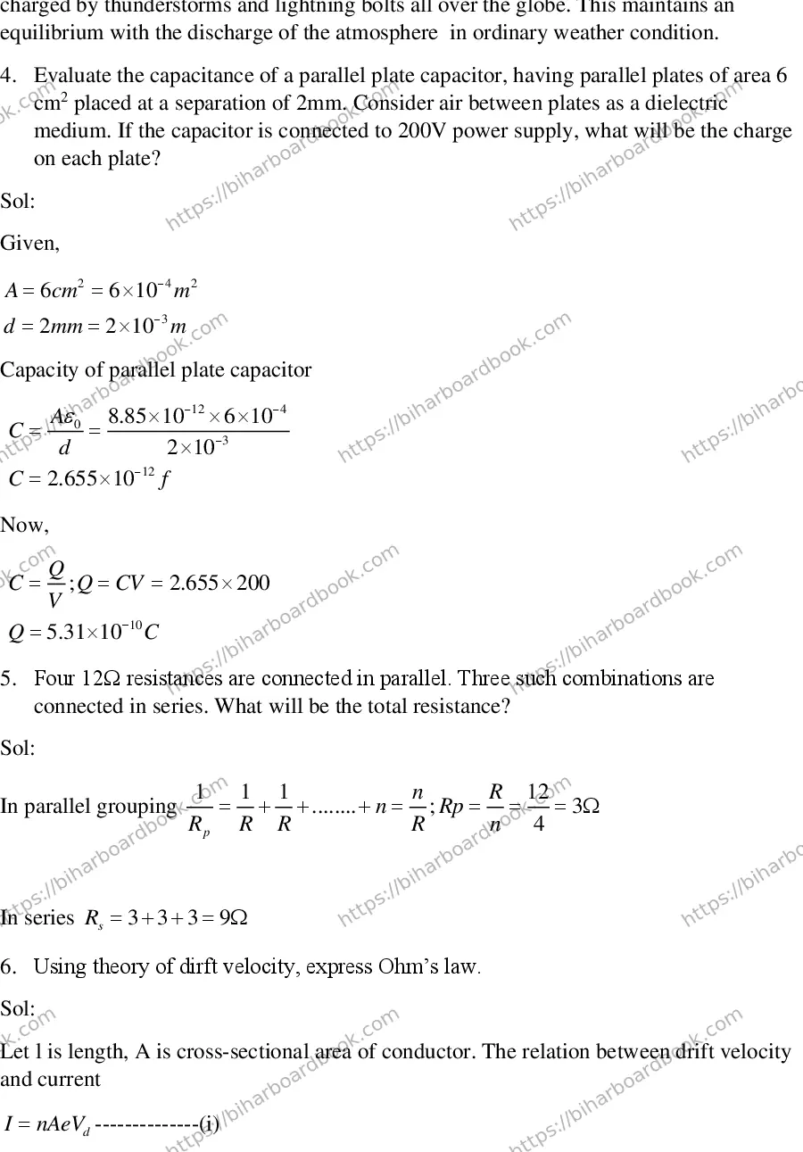 Bihar Board Class 12th 2018 Physics  2018 Previous Year Paper 8