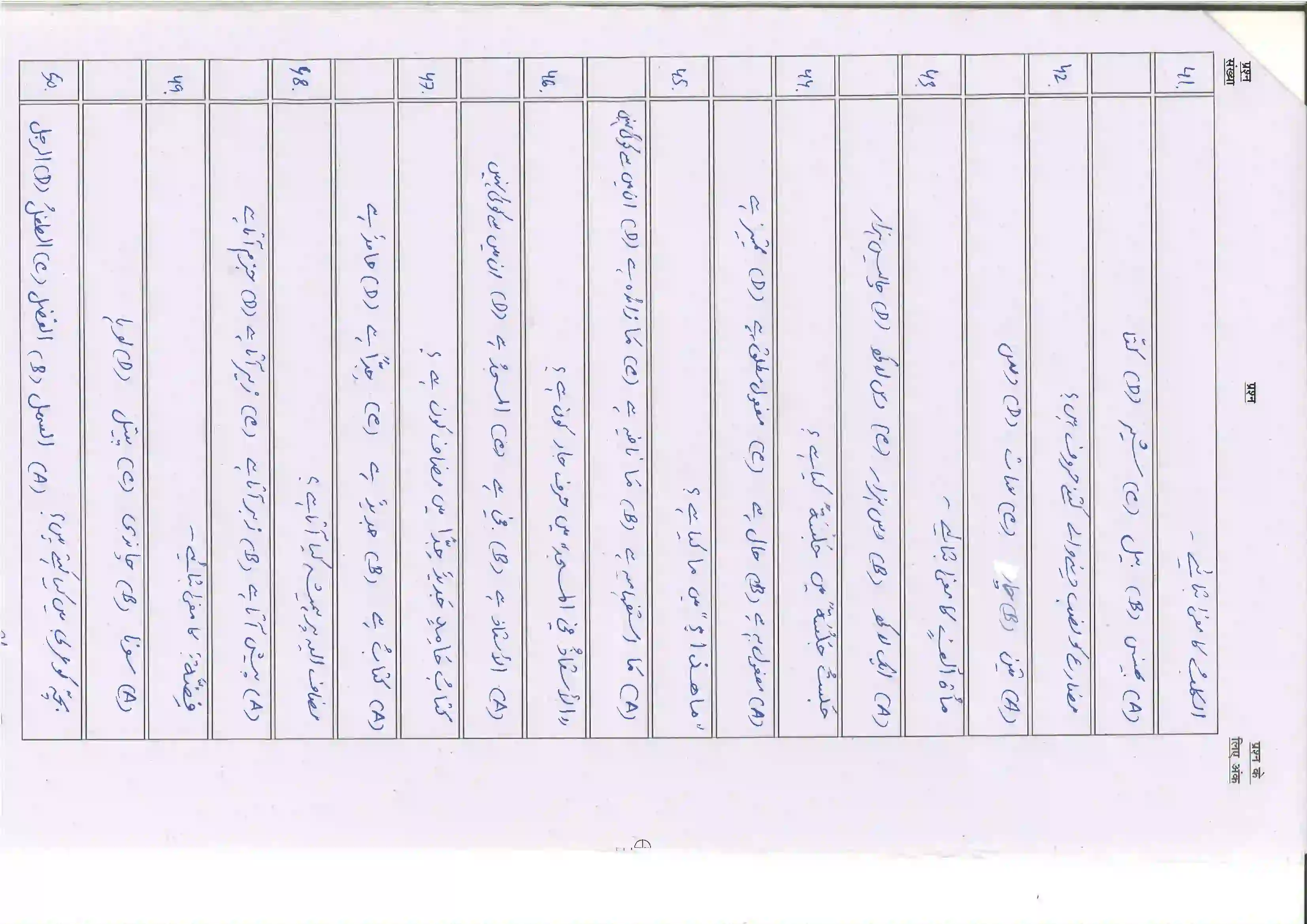 Bihar Board Class 10th 2025 Arabic (123) Sample Paper 7