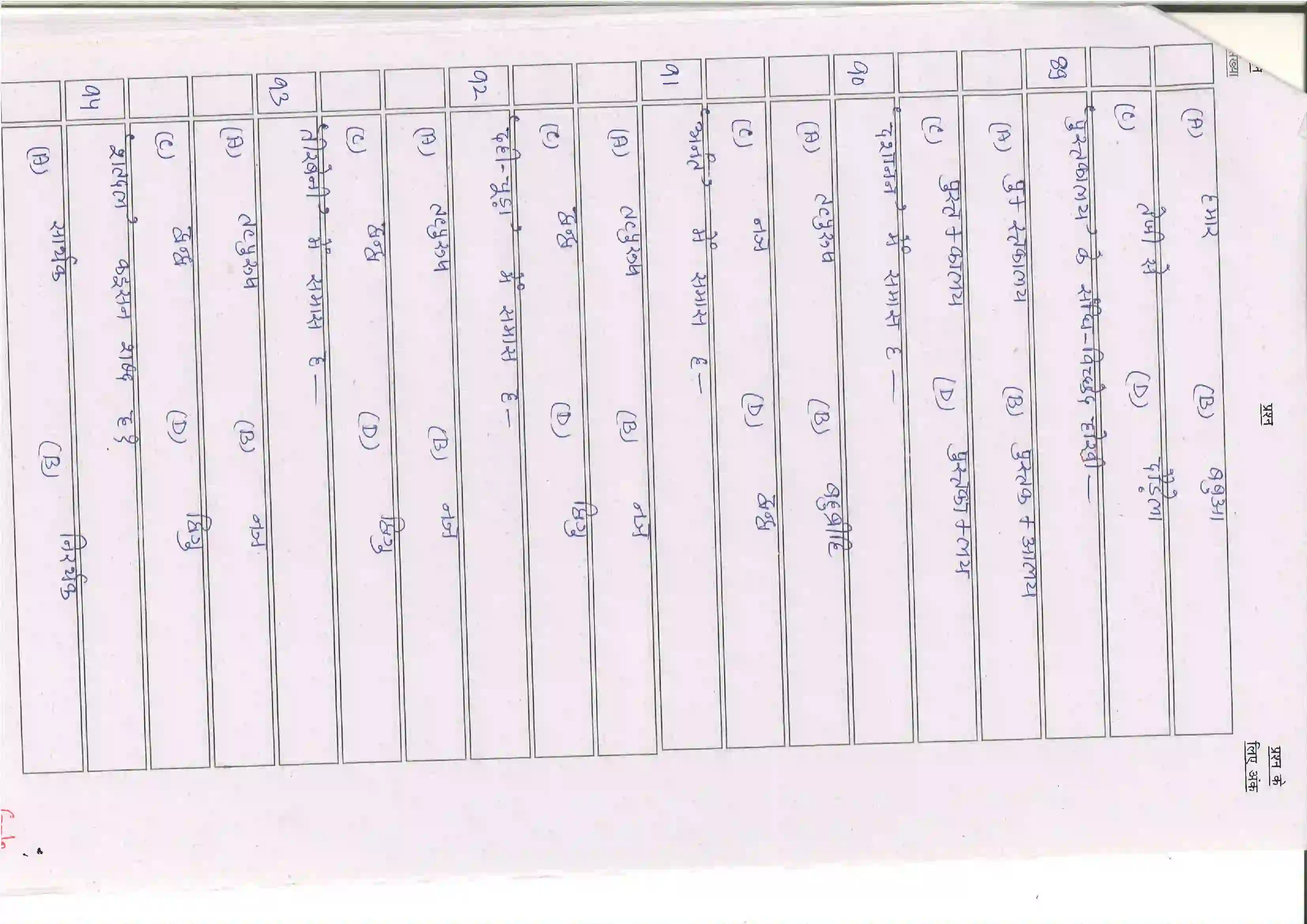 Bihar Board Class 10th 2025 Bhojpuri (Sil) (109-209) Sample Paper 16