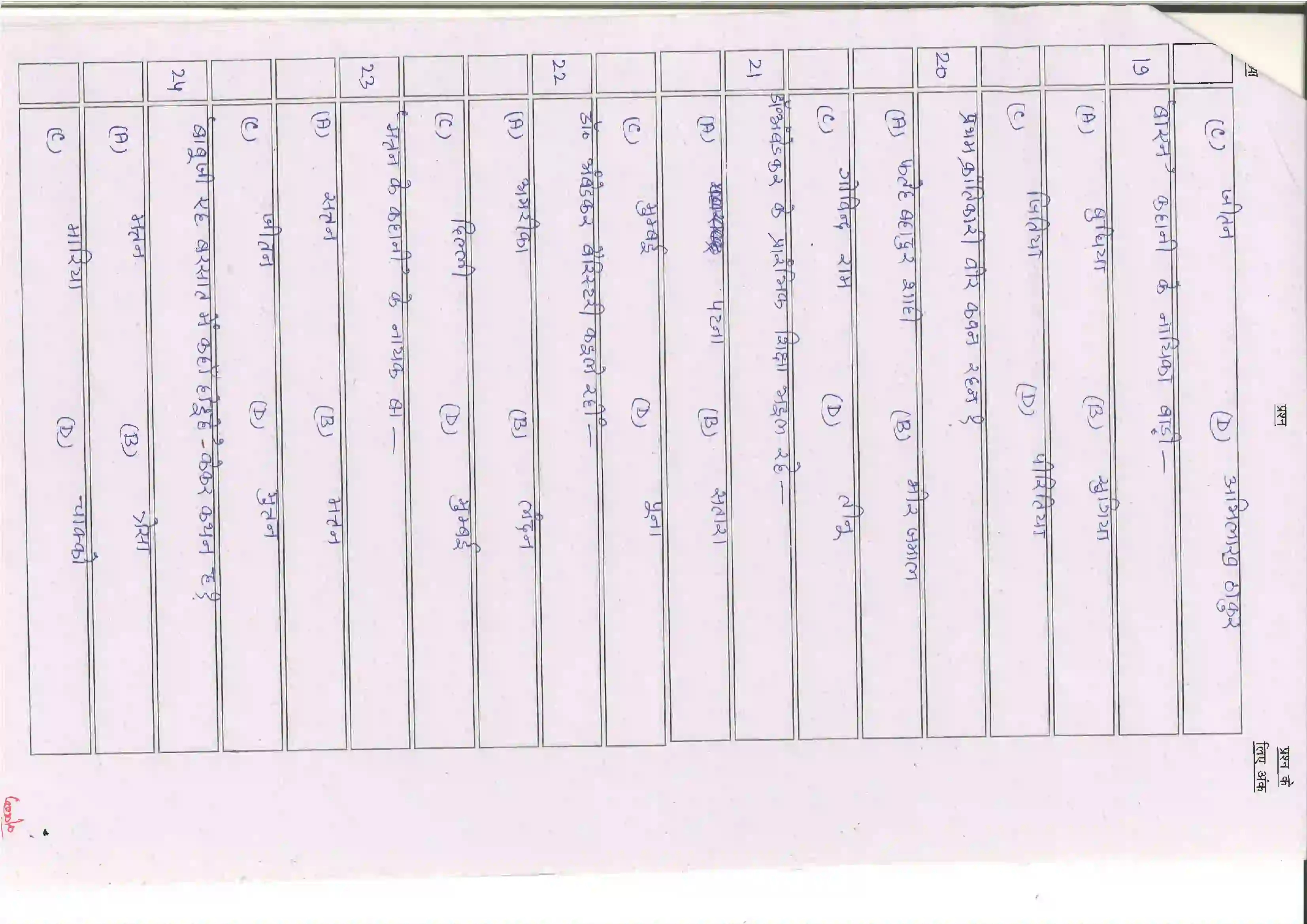 Bihar Board Class 10th 2025 Bhojpuri (Sil) (109-209) Sample Paper 5
