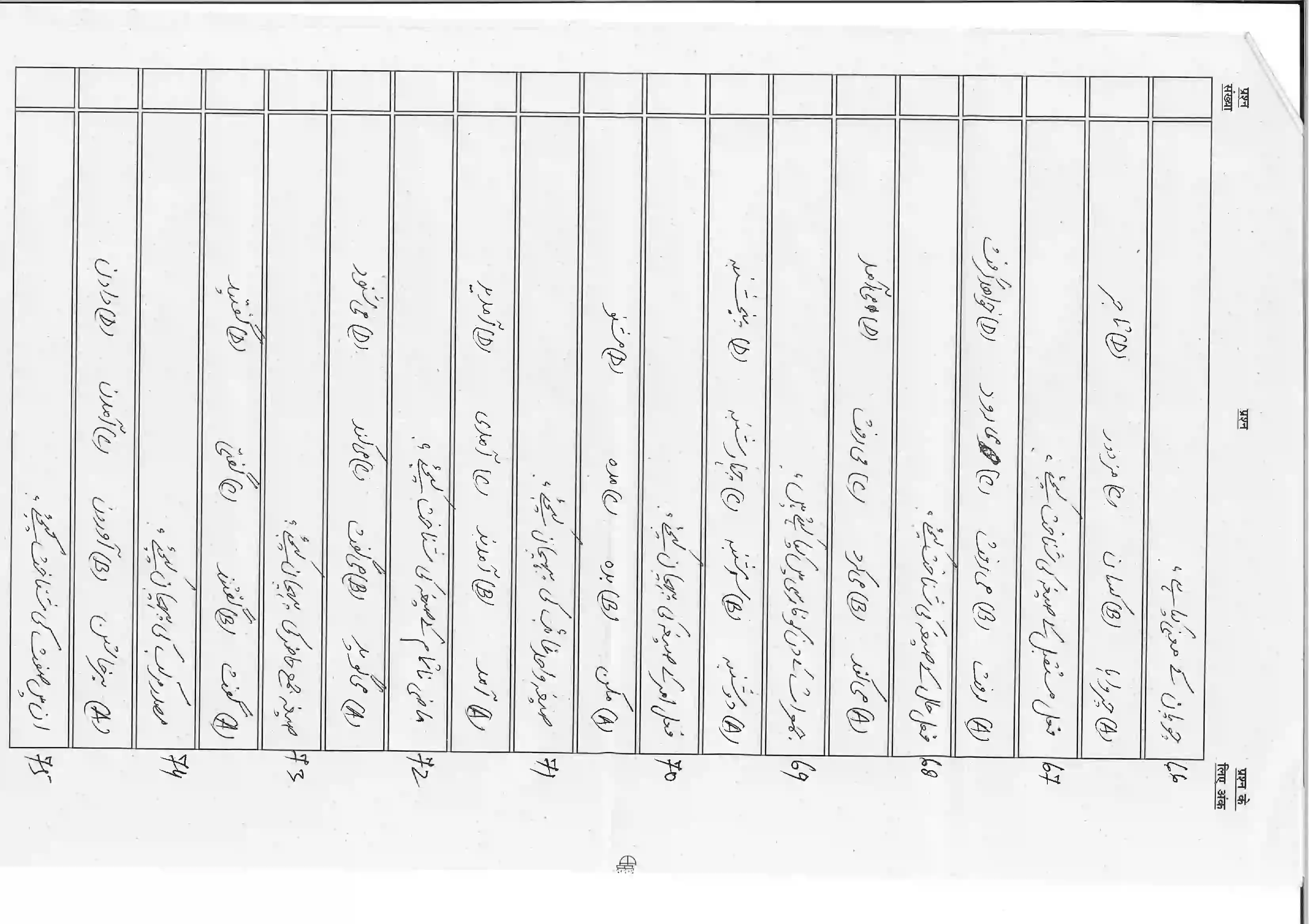 Bihar Board Class 10th 2026 Persian (Sil) Sample Paper 10