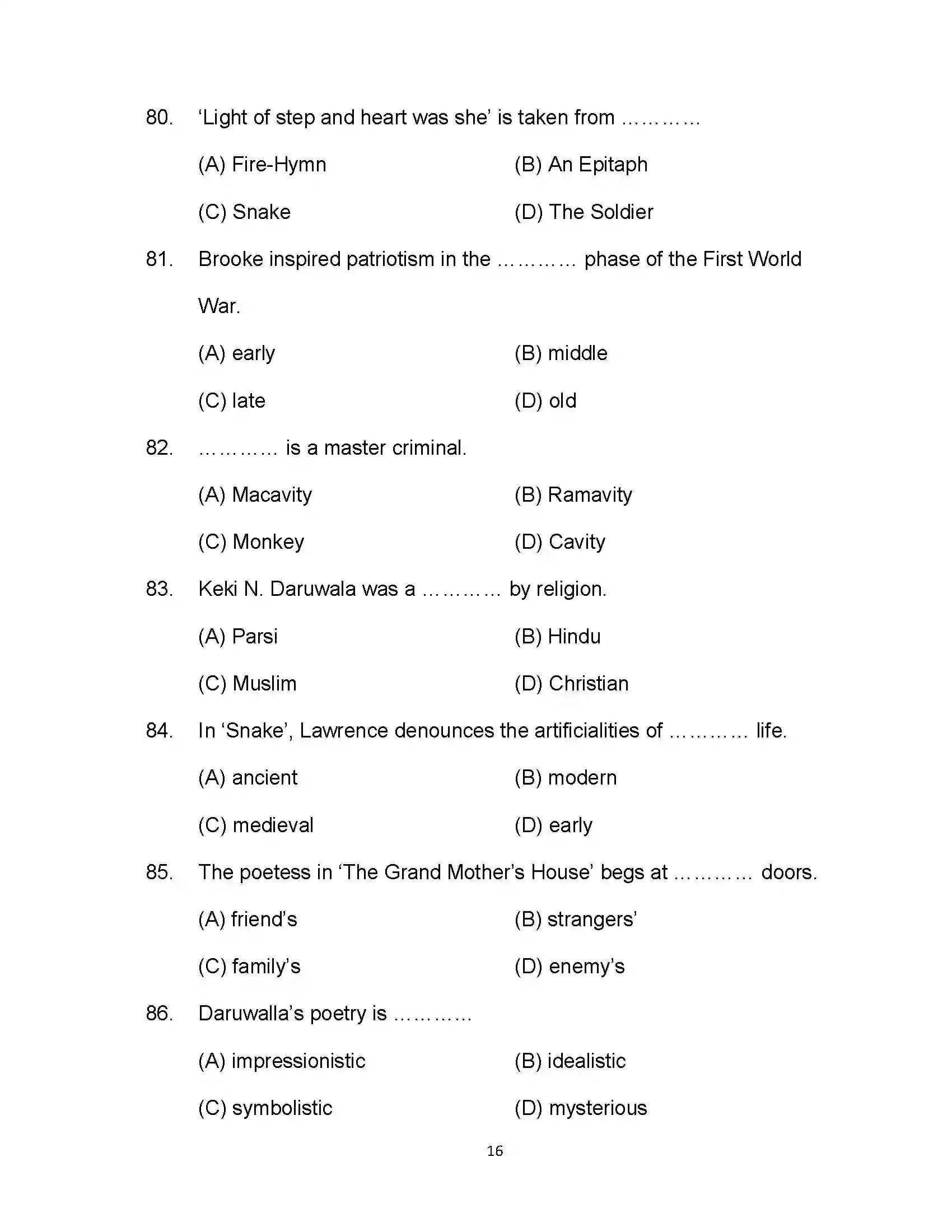 Bihar Board Class 12th 2023 English Sample Paper 16