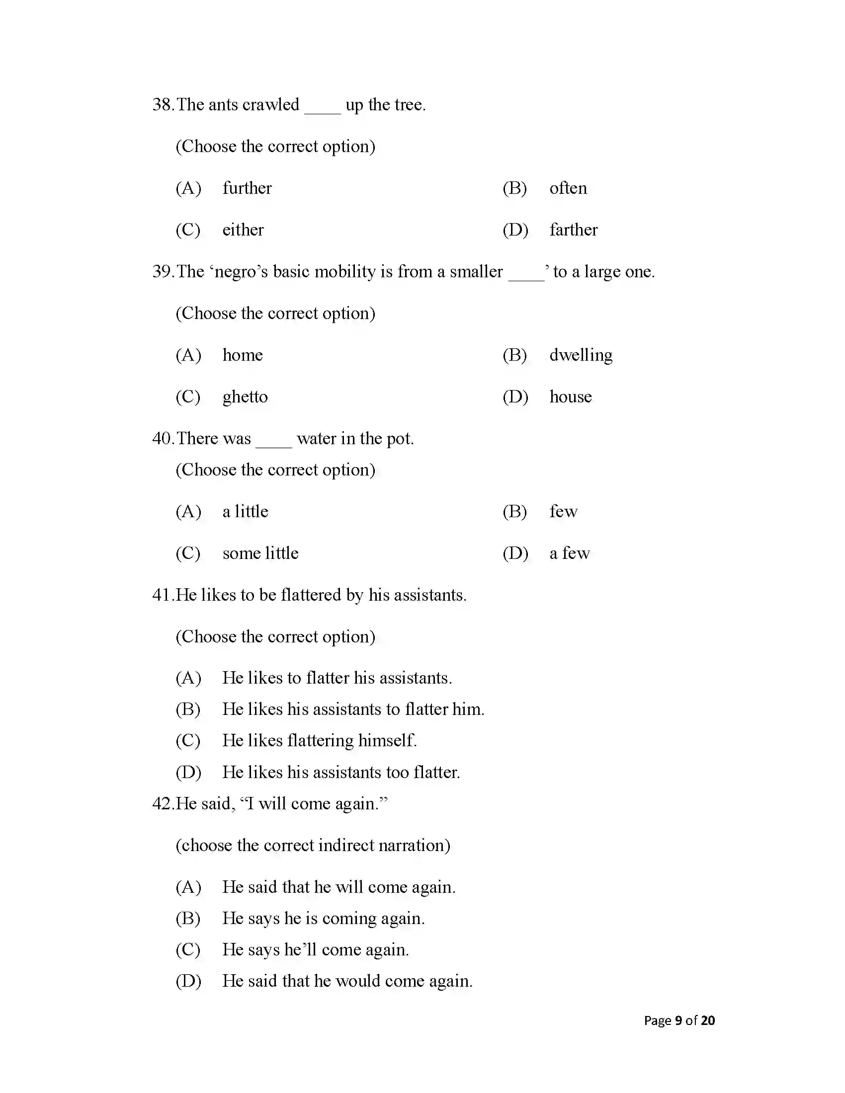 Bihar Board Class 12th 2025 English Sample Paper 9