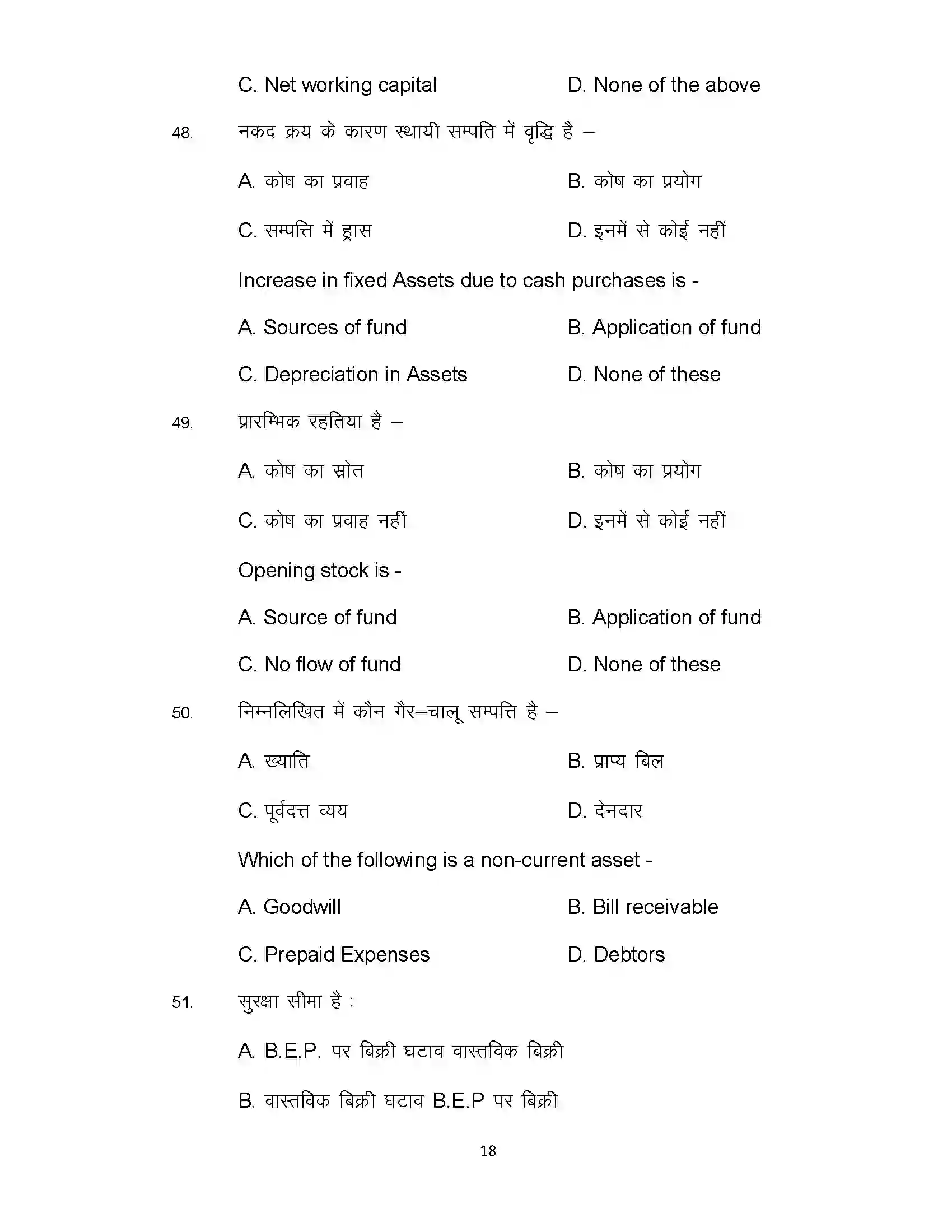 Bihar Board Class 12th 2021 Enterpreneurship Sample Paper 18