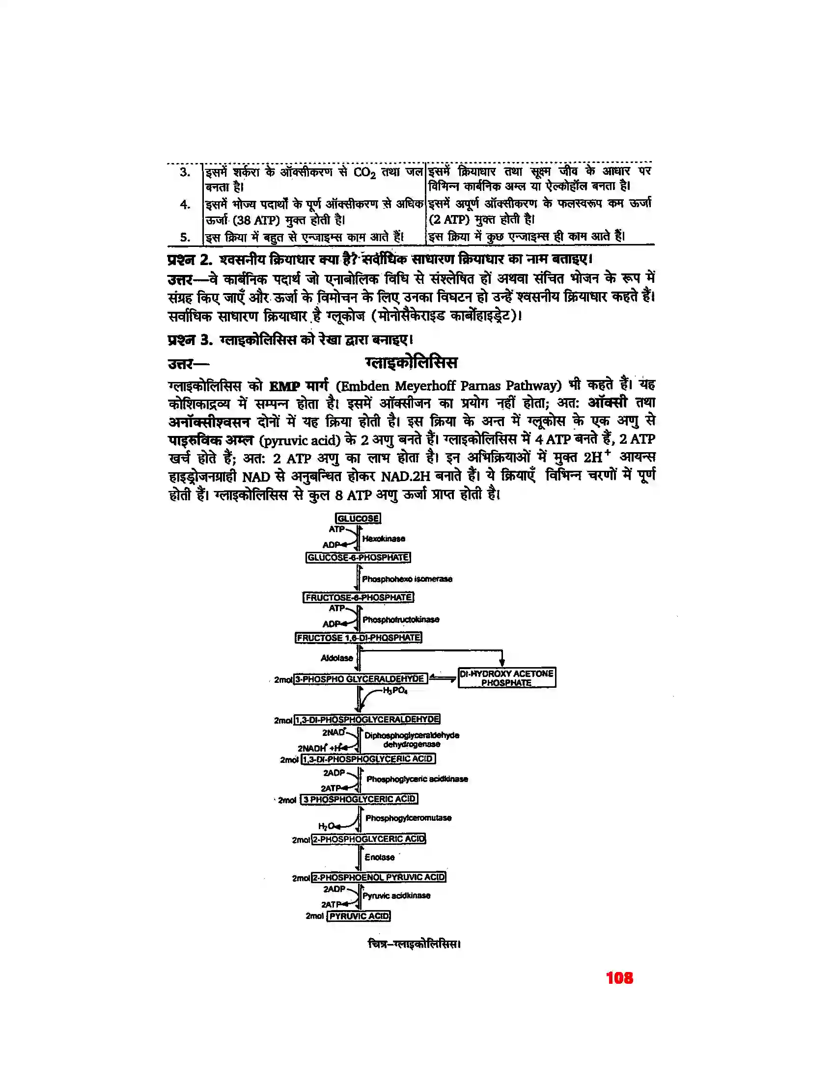 Bihar Board Class 11th Biology (जीव विज्ञान) Chapter 14 (पादप में श्वसन) Solution 2