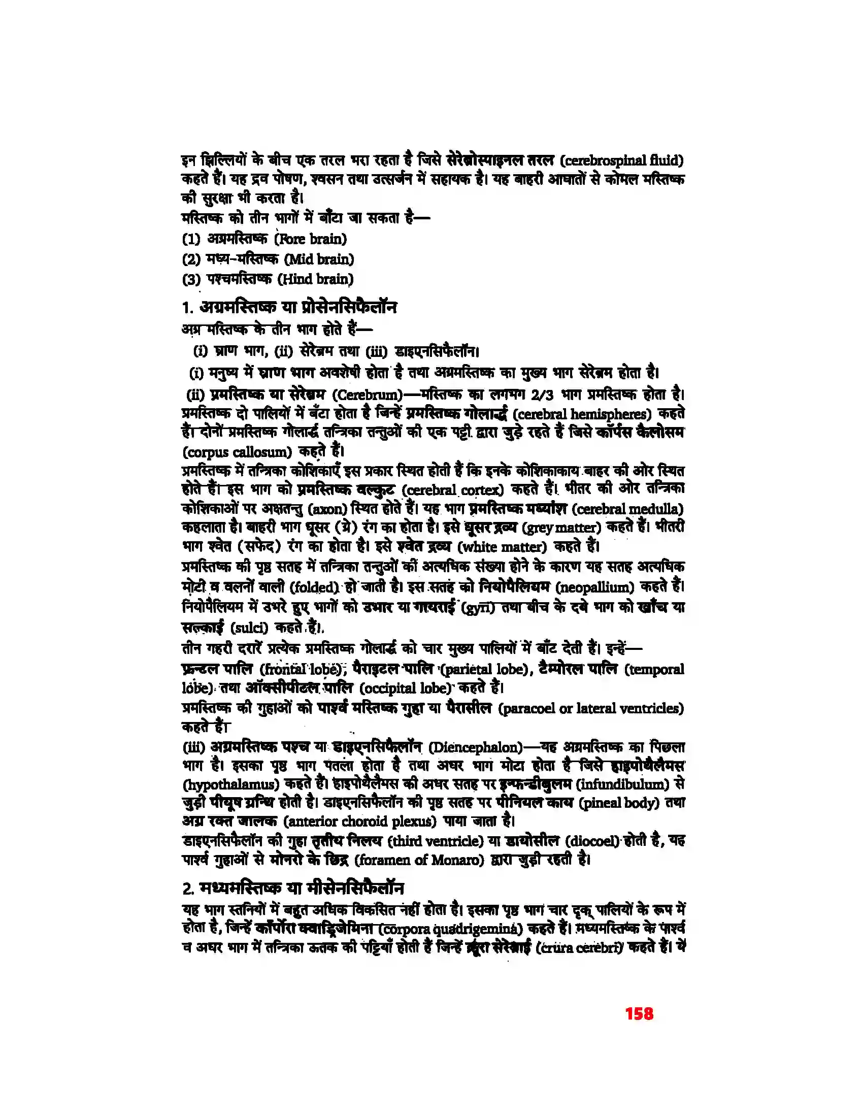 Bihar Board Class 11th Biology (जीव विज्ञान) Chapter 21 (तंत्रिकीय नियंत्रण एवं समन्वय) Solution 2