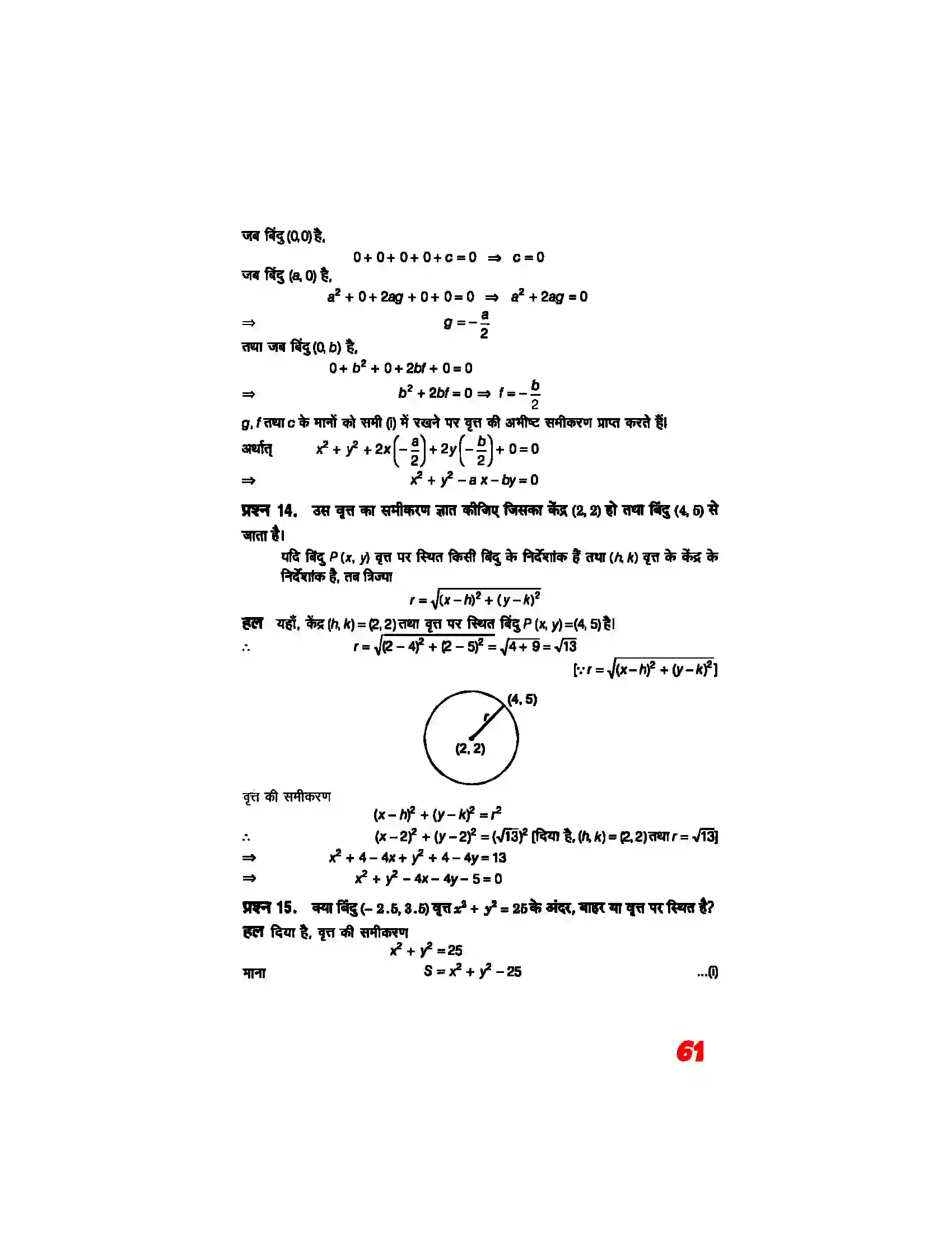 Bihar Board Class 11th Maths (गणित) Chapter 11 (शांकव परिच्छेदन) Solution 7