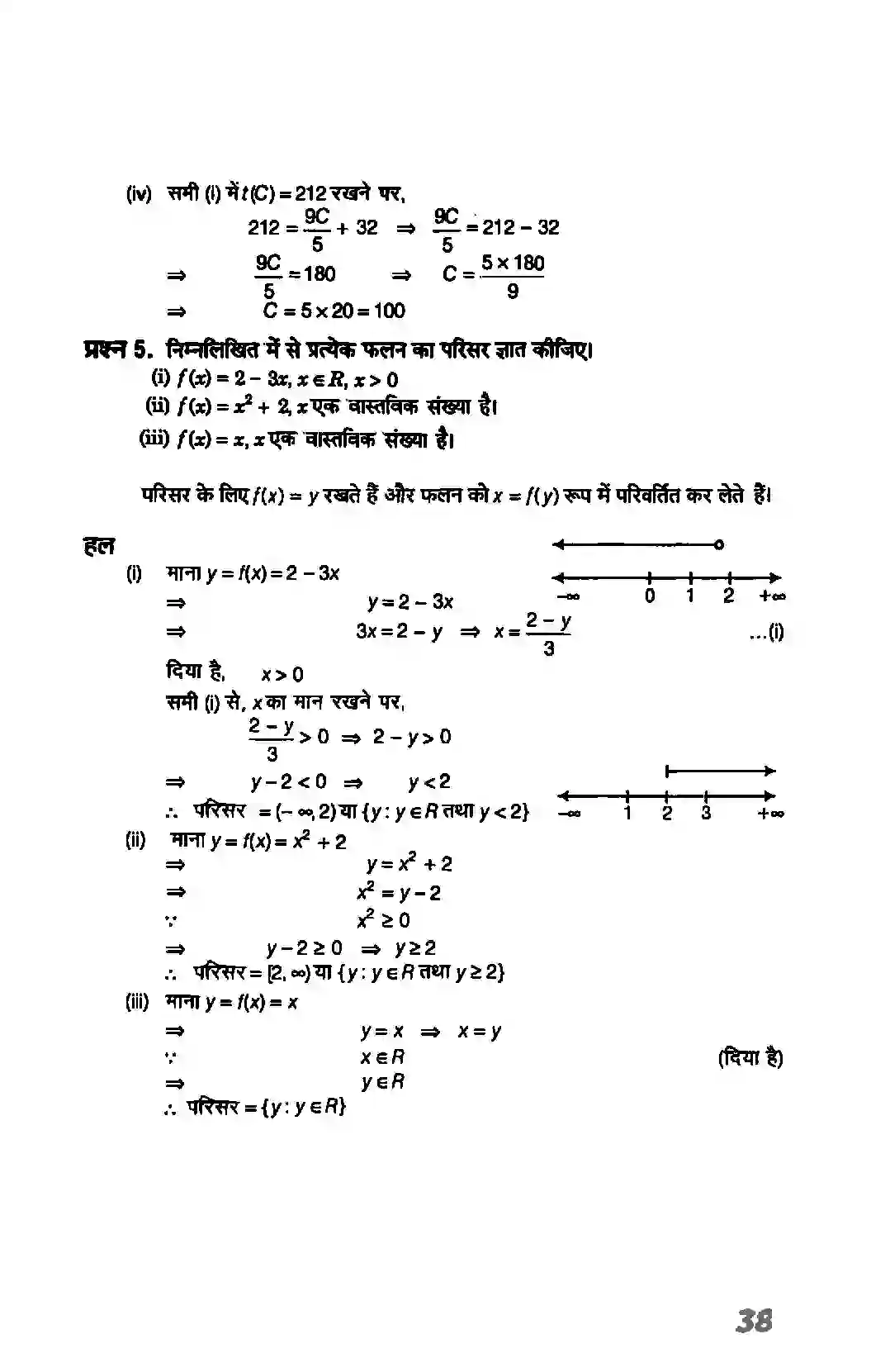 Bihar Board Class 11th Maths (गणित) Chapter 2 (सम्बन्ध एवं फलन) Solution 10