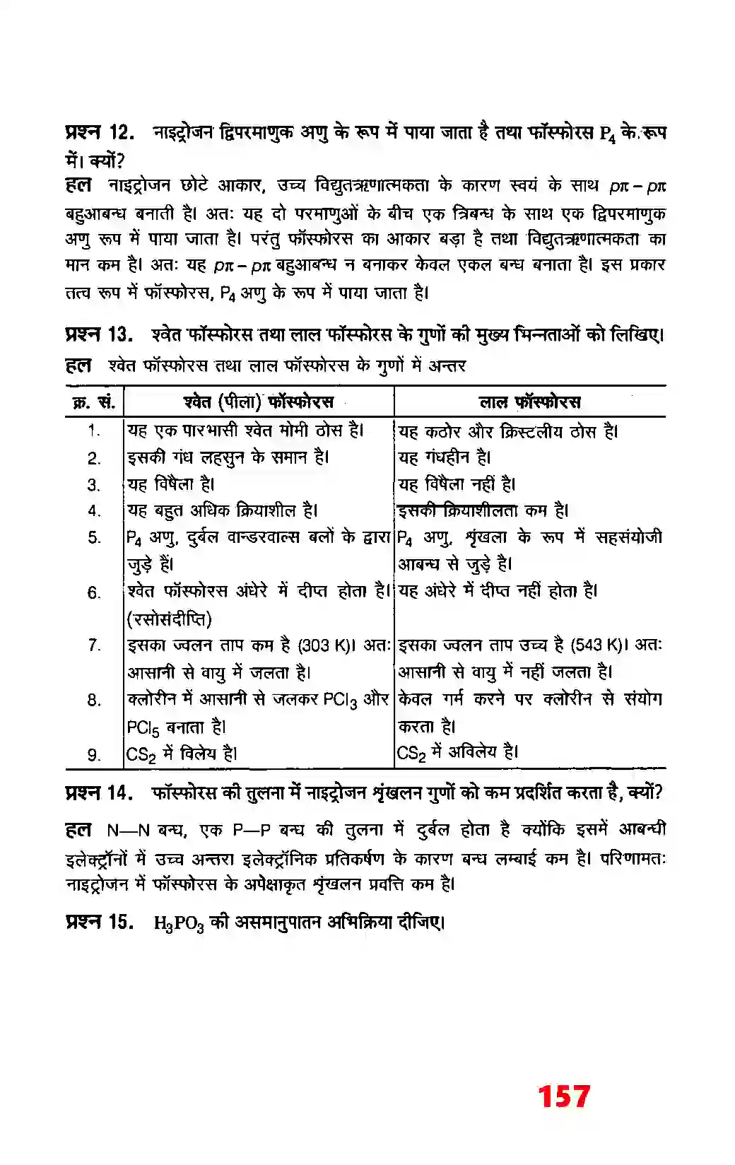 Bihar Board Class 12th Chemistry (रसायन विज्ञान) Chapter 7 (P (ब्लाक के तत्व) Solution 15