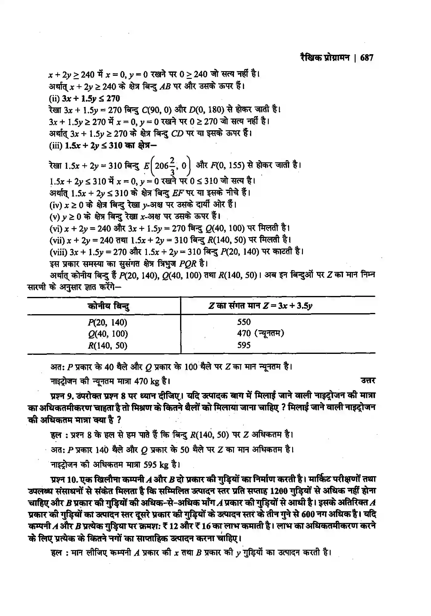 Bihar Board Class 12th Maths (गणित) Chapter 12 (रैखिक प्रोग्रामन) Solution 43