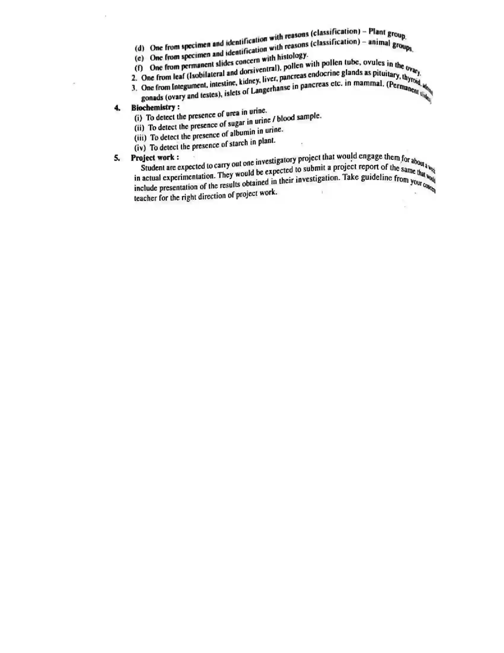 Bihar Board Class 11th 2025-26 Biology Syllabus 11