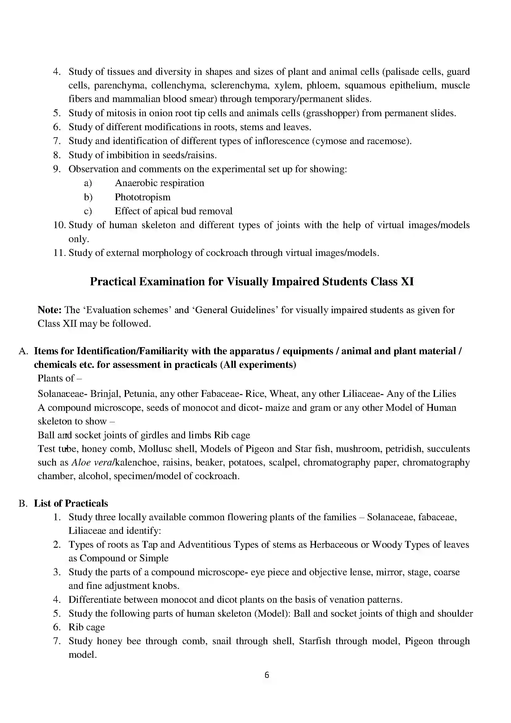Bihar Board Class 12th 2020 Biology Syllabus 6