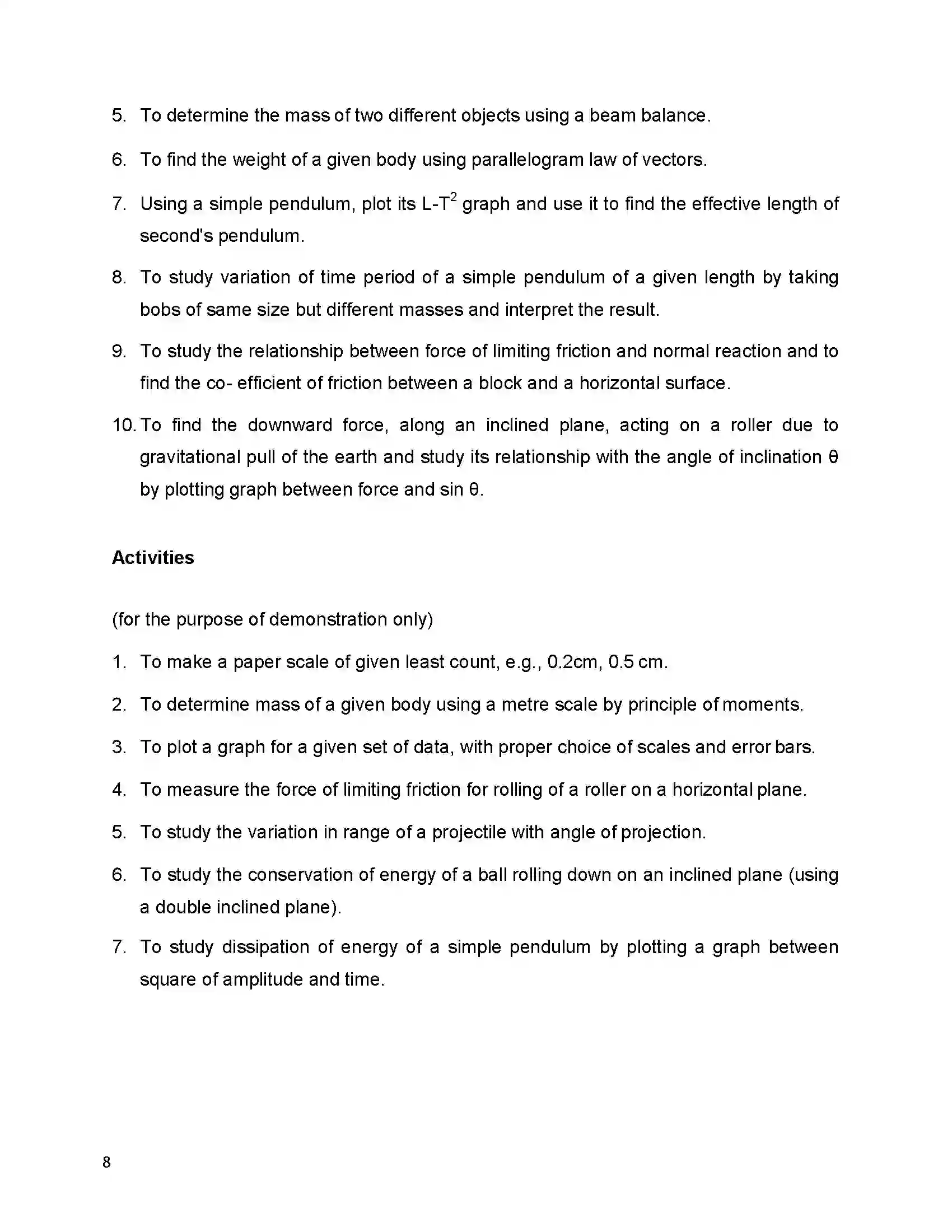 Bihar Board Class 12th 2020 Physics Syllabus 8