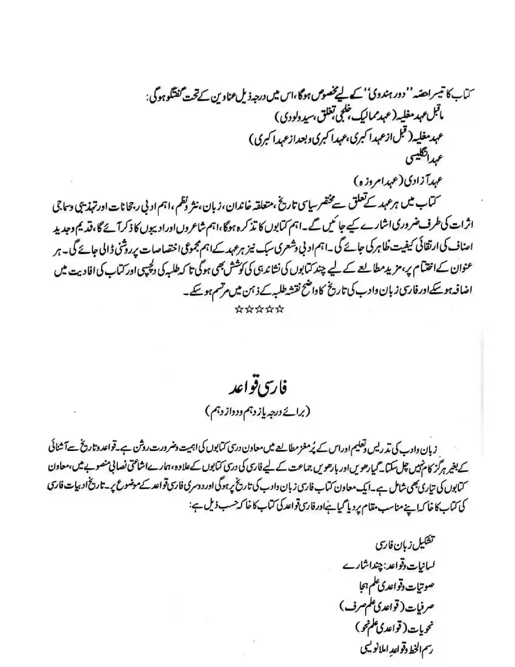 Bihar Board Class 12th 2025-26 Persian Syllabus 6
