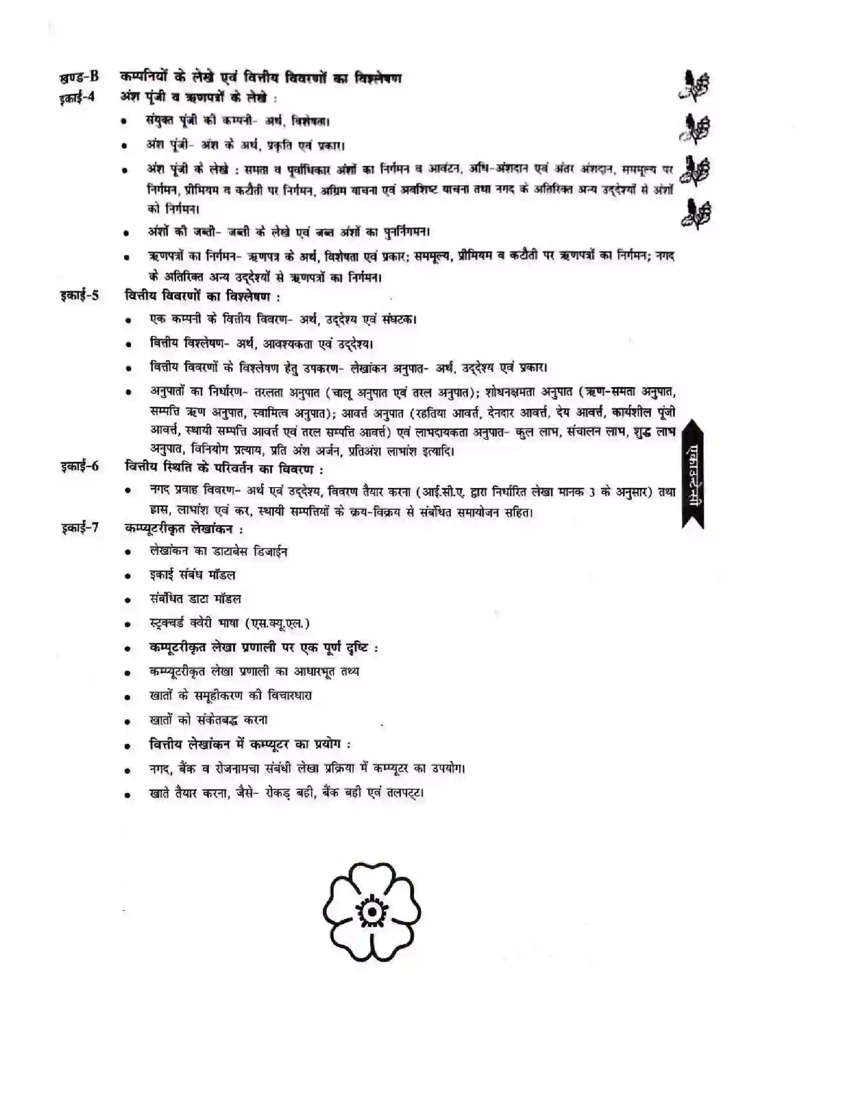 Bihar Board Class 12th 2025-26 Accountancy Syllabus 6